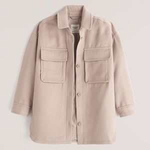 A&F Oversize Cozy Shirt Jacket
